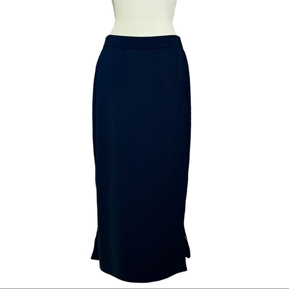 St. John Evening Rhinestone Zipper Stretch Skirt size 10 - Picture 2 of 12